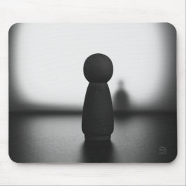 Schaduw van een mentale toestand. muismat