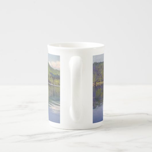 Schaduw van eilanden en wolken - Bone China mok (Achterkant)