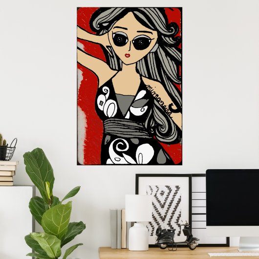 Schaduw van Glamor Poster (Thuiskantoor)