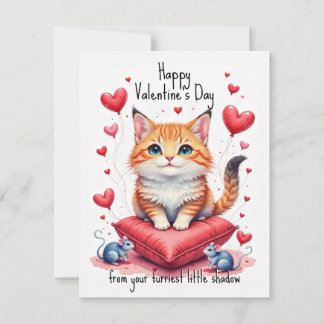 💘🐈Schaduw van Liefde Feestdagenkaart