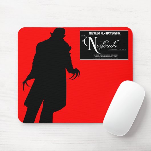 Schaduw van Nosferatu Art Mousepad Muismat (Met muis)