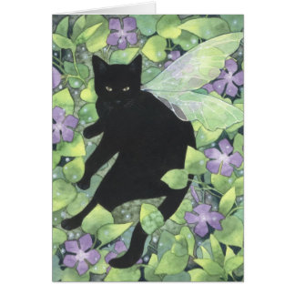Schaduw van Periwinkle - Fantasy Fairy Cat Art Car