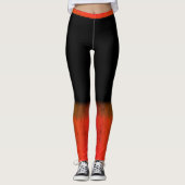 schaduw van sinaasappel leggings (Voorkant)
