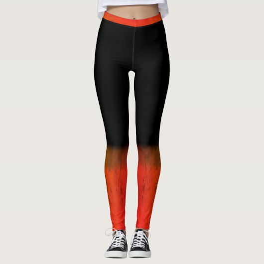 schaduw van sinaasappel leggings (Voorkant)