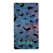 schaduw vis haai walvis op verloop sterrenstelsel  etiket (Voorkant)