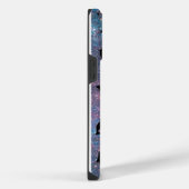 schaduw vis haai walvis op verloop sterrenstelsel iPhone hoesje (Rechterkant)