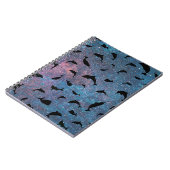 schaduw vis haai walvis op verloop sterrenstelsel  notitieboek (Linkerzijde)