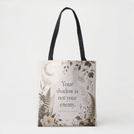 Schaduw Werk Botanische Vintage Bloemige Citaat Tote Bag