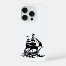 Schaduw Zeilschip – Vintage Oceaan Illustratie