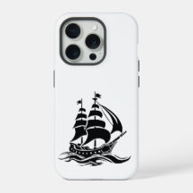 Schaduw Zeilschip – Vintage Oceaan Illustratie