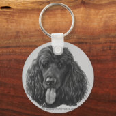 Schaduw, zwart standaardportaal sleutelhanger (Voorkant)