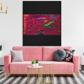 Schaduwboom canvas afdruk (Insitu (Woonkamer))
