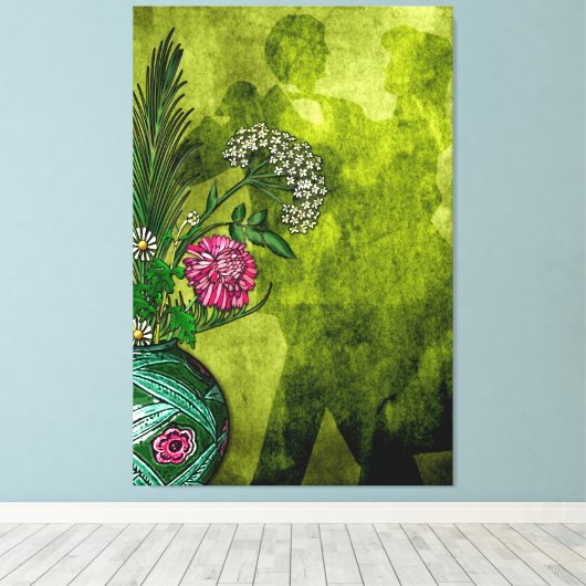 Schaduwdansen Canvas Afdruk (Insitu (Houten vloer))