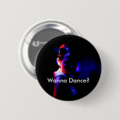 Schaduwdanser, wil je dansen? Button (Voorkant /achterkant)