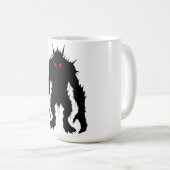 Schaduwdemon Monster Rode Ogen Horror cadeau Koffiemok (Voorkant rechts)