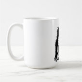 Schaduwdemon Monster Rode Ogen Horror cadeau Koffiemok (Links)