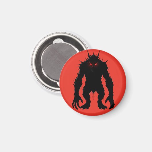 Schaduwdemon Monster Rode Ogen Horror cadeau Magneet (Voorkant / Achterkant)