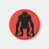 Schaduwdemon Monster Rode Ogen Horror cadeau Magneet (Voorkant)
