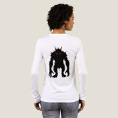 Schaduwdemon Monster Rode Ogen Horror cadeau Tri-Blend Shirt (Achterkant)