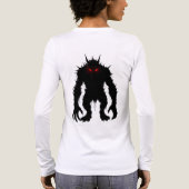 Schaduwdemon Monster Rode Ogen Horror cadeau Tri-Blend Shirt (Achterkant)