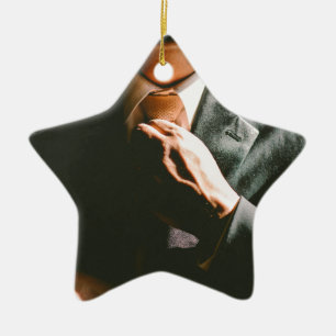 Schaduweffect zakelijke stropdas keramisch ornament