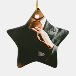 Schaduweffect zakelijke stropdas keramisch ornament