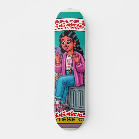 Schaduwelijke Clout Chaser Persoonlijk Skateboard (Voorkant)