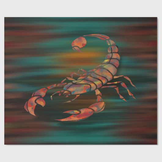 Schaduwen dansen van de Scorpion koning Cadeaupapier (Vlak)