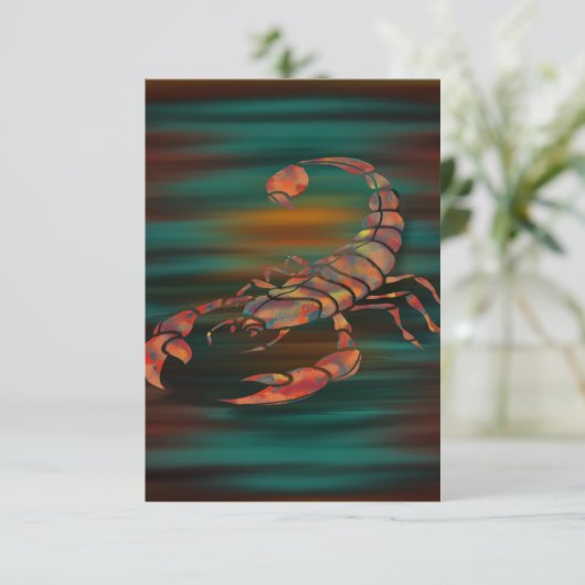 Schaduwen dansen van de Scorpion koning Kaart (Staand voorkant)