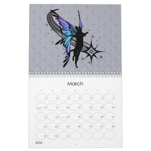 Schaduwen en kosmische katten kalender (Mar 2026)