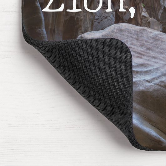 Schaduwen en licht in de versmalling. Zion, Utah Muismat (Hoek)