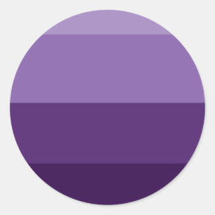 Schaduwen en lichte Paarse Stripes Party Ronde Sticker