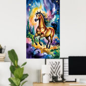 Schaduwen in geel poster (Thuiskantoor)