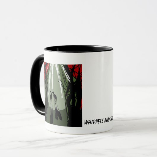 Schaduwen in het bos mok (Voorkant links)