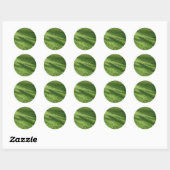 Schaduwen in het gras ronde sticker (Vel)