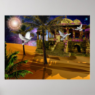 Schaduwen in het zand.. poster