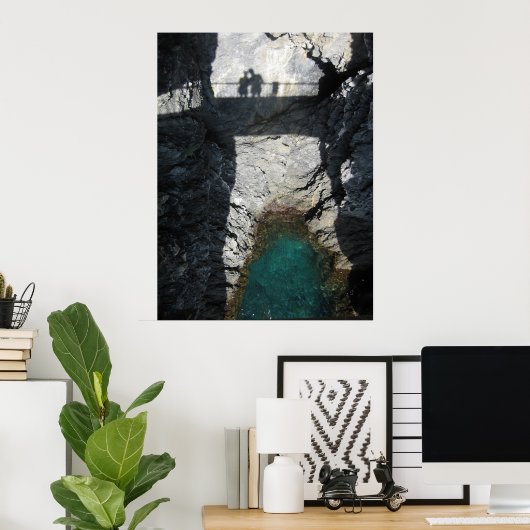 Schaduwen in Monterosso al Mare Poster (Thuiskantoor)