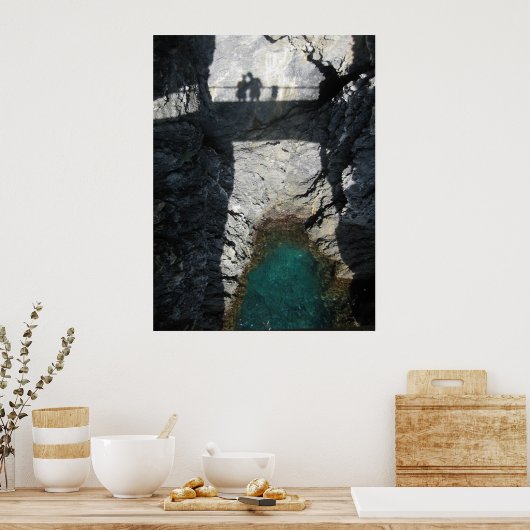 Schaduwen in Monterosso al Mare Poster (Keuken)