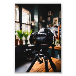 "Schaduwen inlijsten: het werk van diepte in een f Foto Afdruk