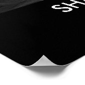 Schaduwen kunnen niet zonder licht bestaan poster (Hoek)