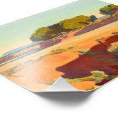 Schaduwen op de Kort Creek door Maynard Dixon Foto Afdruk (Hoek)