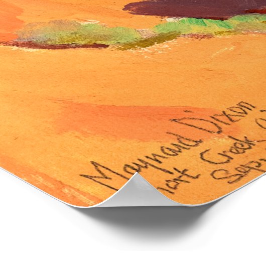 Schaduwen op de Kort Creek door Maynard Dixon Poster (Hoek)