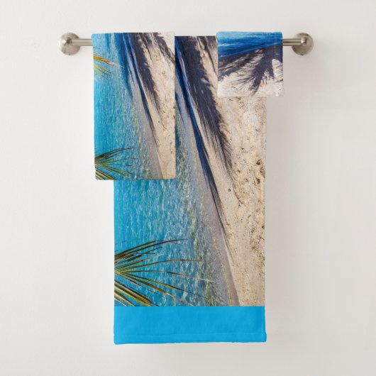 Schaduwen op het strand bad handdoek (Insitu)