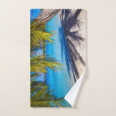 Schaduwen op het strand bad handdoek (Handdoek)