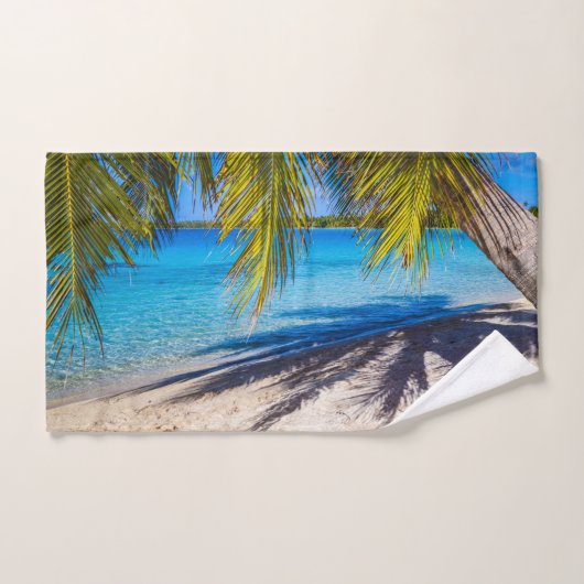 Schaduwen op het strand bad handdoek (Handdoek)