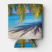 Schaduwen op het strand blikjeskoeler (Voorkant)