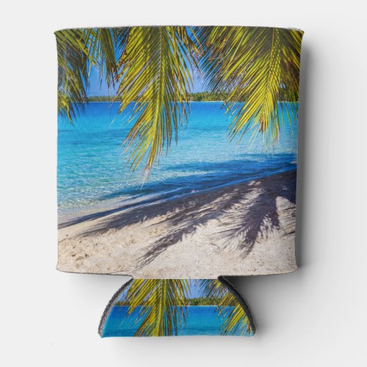 Schaduwen op het strand blikjeskoeler (Voorkant)