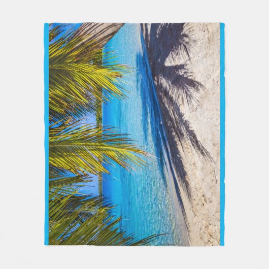 Schaduwen op het strand fleece deken (Voorkant)