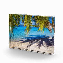 Schaduwen op het strand fotoblokken