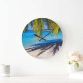 Schaduwen op het strand grote klok (Huis)